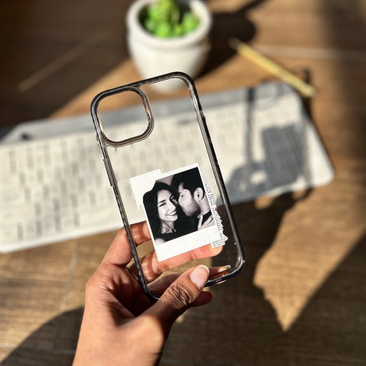 iphone case polaroid couple kissing 1